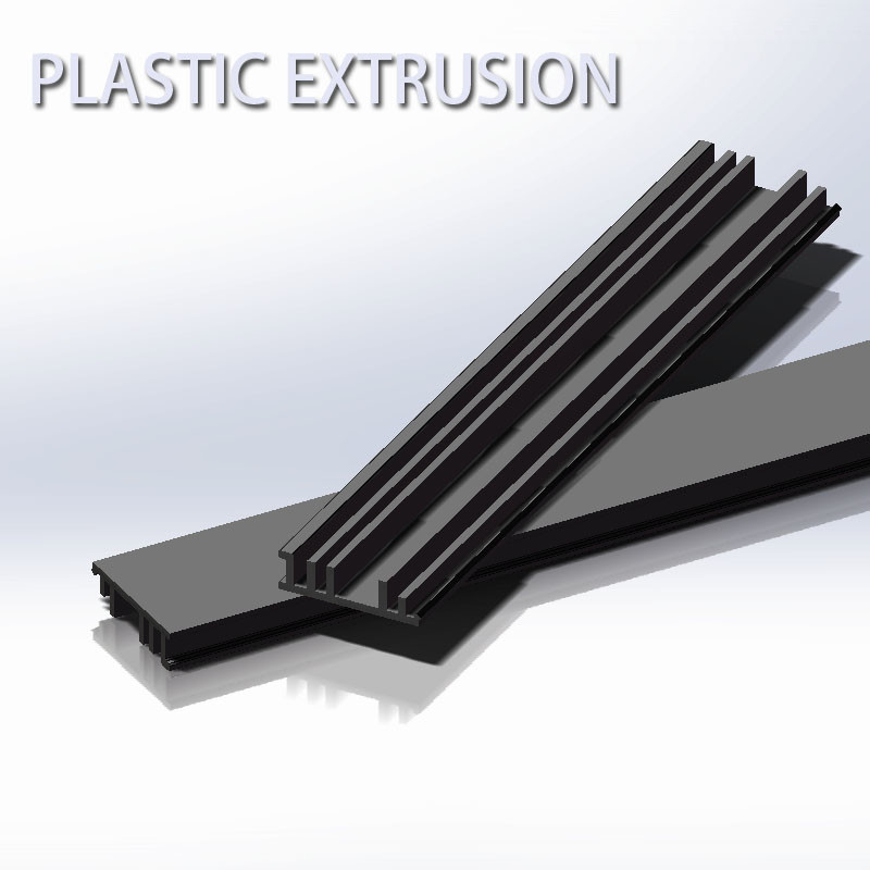 PVC Extruded Plastic Parts Plastic Profile Extruders for Card Slot Wire